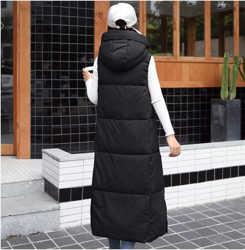 2022. g. Jaunas X garās vestes ar kapuci Parkas Modes ziemas jaka sievietēm ikdienišķa bieza dūnu kokvilnas ziemas mētelis sieviešu silta veste