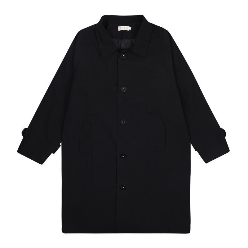 Meesterõivad 2022. aasta sügismood Uued üherealised kaevikuriided Meeste pikk mantel Lahtine mantel Trend Ilus vabaaja tuuletõke