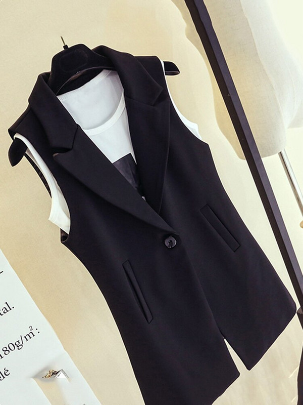 Aelegantmis klasiska garā veste sievietēm elegants uzvalks veste pavasara rudens bezpiedurknēm jakas Virsdrēbes Biroja dāmu tieva veste