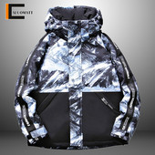 Zimska muška ležerna donja jakna s kapuljačom Parke muški topli kaput otporan na vjetar Deblje jakne s patentnim zatvaračem Muške modne pufer jakne Harajuku