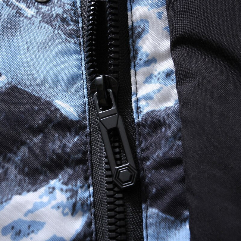 Zimska muška ležerna donja jakna s kapuljačom Parke muški topli kaput otporan na vjetar Deblje jakne s patentnim zatvaračem Muške modne pufer jakne Harajuku