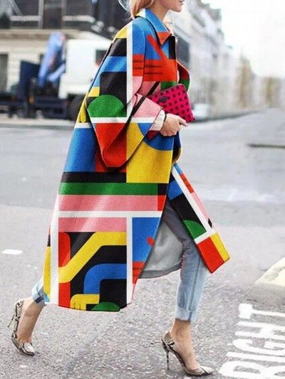 Trenčmēteļi Sieviešu vējjakas mētelis 2021. gada rudens ziema, jauns trompetes mēteļa apdruka ar garām piedurknēm, brīva ikdienas vējjaka