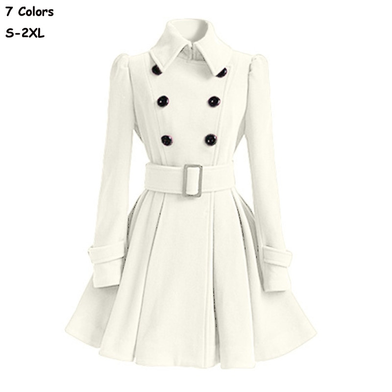 Modni ženski jesenski zimski kaputi za 2020. Dugi uski kaputi sa suknjom Kaputi s remenom Ležerna gornja odjeća s dvostrukim kopčanjem Ženske majice