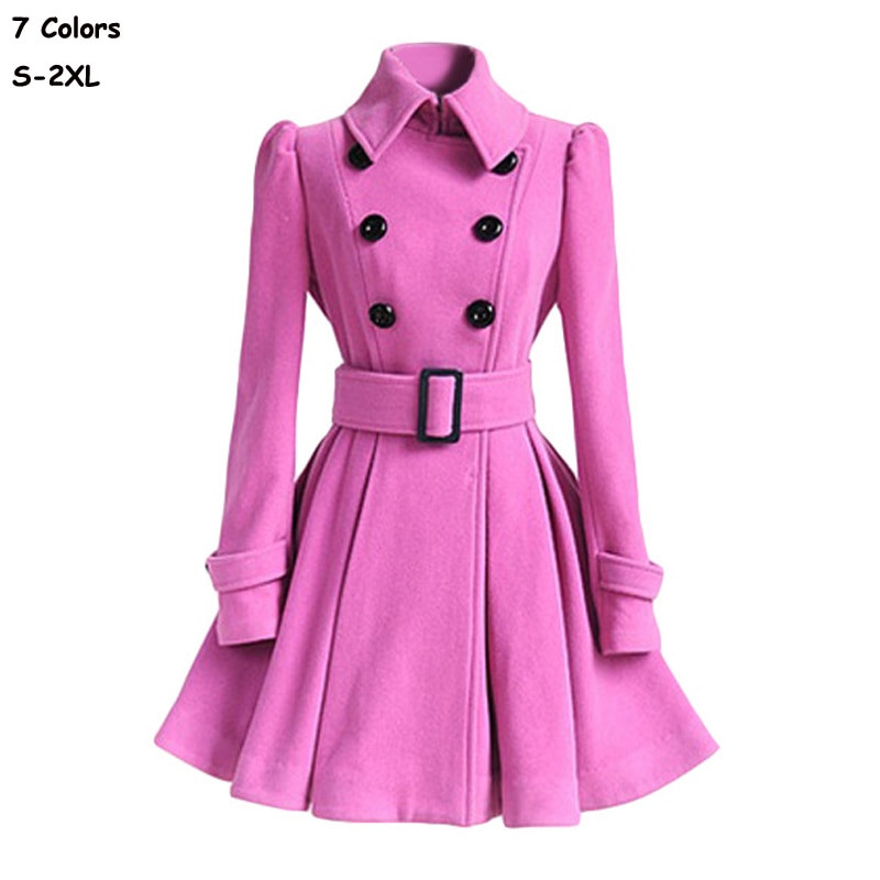 Modni ženski jesenski zimski kaputi za 2020. Dugi uski kaputi sa suknjom Kaputi s remenom Ležerna gornja odjeća s dvostrukim kopčanjem Ženske majice