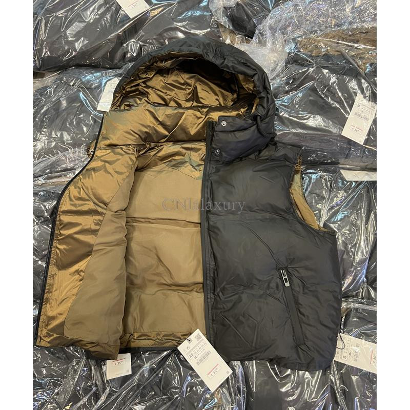 CNlaxury rudens ziemas sieviete, melna kokvilnas veste ar kapuci, ikdienas veste bezpiedurknēm, krāsaina bloka veste, vienkārša rāvējslēdzēja augšdaļa, sieviešu kabata