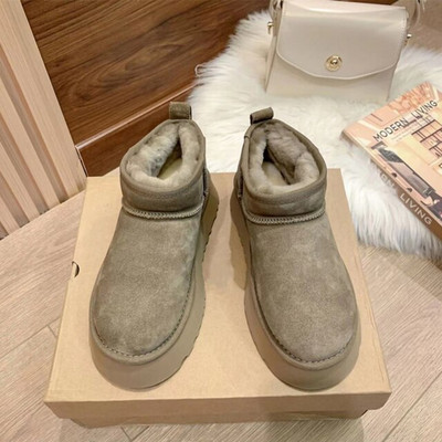 Sieviešu ziemas sniega zābaki Plus samta siltums, neslīdoši apavi sievietēm ārā, jauni plīša puszābaki sievietēm ar plakanu apakšu