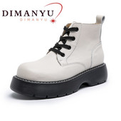 Sieviešu zābaciņi, 2022. gada jauni retro, bieza zole, britu stila sieviešu puszābaki ar lielu galvu, šņorzābaki, sieviešu martona zābaki