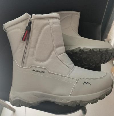 Sieviešu sniega zābaki Sieviešu ziemas apavi Pāris Sniega zābaki Puszābaki Audekls plīša zābaki Rāvējslēdzēja platformas zābaki Botas Mujer