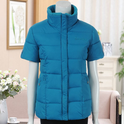 Zīmoli Kokvilnas Sieviešu Veste Ziemas Īss Virsdrēbes Veste Cieta Bieza Saglabā siltumu Puspiedurknes Jakas Maskēšanās veste Liela izmēra