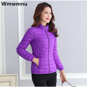 Zimske mamine ležerne prevelike 5xl ultra lagane pamučne kratke jakne Ženske tanke tople bombaške korejske klasične gornje odjeće Novo