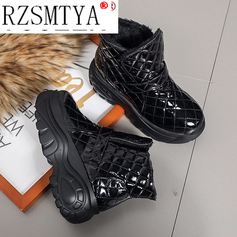 RZSMTYA Tenisice s platformom Zimske tople cipele Ženske čizme za snijeg 2021. Nove ženske cipele za sve prilike Bijele gležnjače Tenisice