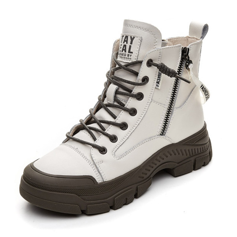 Autentične kožne čizme za žene Sportske čizme 2022. Ženske luksuzne dizajnerske cipele Ženske ravne cipele s platformom Gumeni potplat