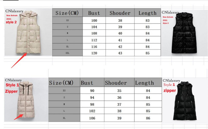 CNlalaxury Novi prsluci od PU kože Ženska moda Jesen Zima Jakna s džepovima s kapuljačom Kaputi Elegantna crna parka Gornja odjeća Ženske dame