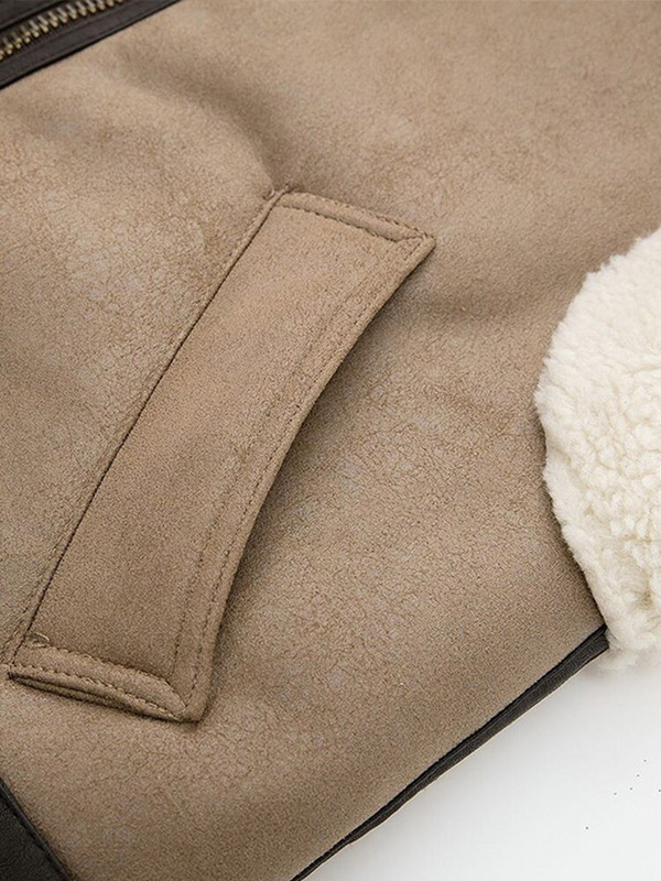 2022. gada rudens ziemas Sieviešu vilnas veste Sieviešu modes, bieza atloka veste bez piedurknēm Mēteļi Sieviešu siltie virsdrēbes jakas augšdaļa