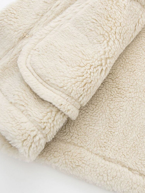 2022. gada rudens ziemas Sieviešu vilnas veste Sieviešu modes, bieza atloka veste bez piedurknēm Mēteļi Sieviešu siltie virsdrēbes jakas augšdaļa