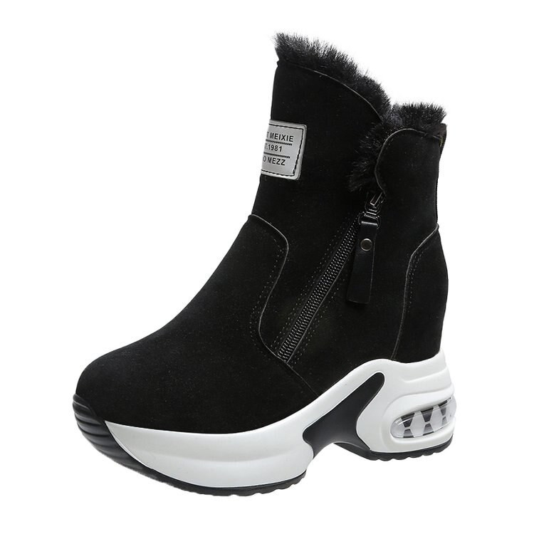 Γυναικείες μπότες Ζεστά βελούδινα χειμωνιάτικα παπούτσια για γυναίκες Ψηλοτάκουνες μπότες Γυναικείες μπότες Γυναικείες μπότες χιονιού Χειμερινά παπούτσια για αύξηση ύψους