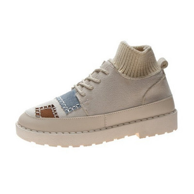 Xiaying Smile Ins Hot Style Ženske gležnjače Zimske Web Čarape za slavne Cipele Trendseterska potreba Ženska modna ležerna obuća