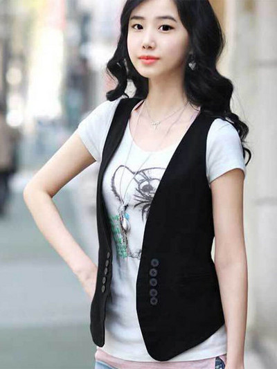 MS pavasara jauna korejiešu all-match slim uzvalks veste veste / maza veste vestes izmēra kleita sieviešu