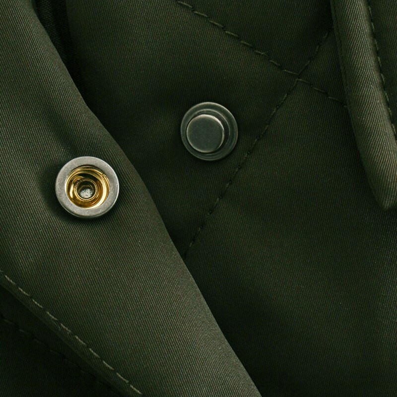 Γυναικείο γιλέκο Armygreen Streetwear Άνοιξη Za Fashion 2021 Γυναικεία μπουφάν Αμάνικα τσέπες με φιόγκο έξω από Mujer Chic παλτό