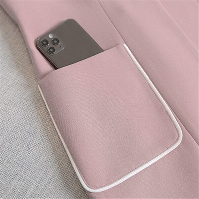 2021. Proljeće Jesen Ženski vintage dugi sako prsluk Chic odijelo bez rukava s jednim gumbom Ženska jakna Gornja odjeća Gornji prsluk