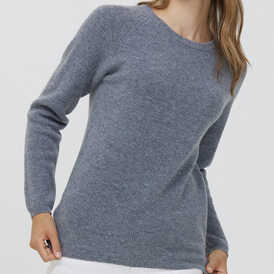 LINY XIN Džemper od kašmira od 100% merino vune Ženski jesenski pulover s okruglim izrezom i punim rukavima Ženska zimska odjeća Pullover Modni pulover