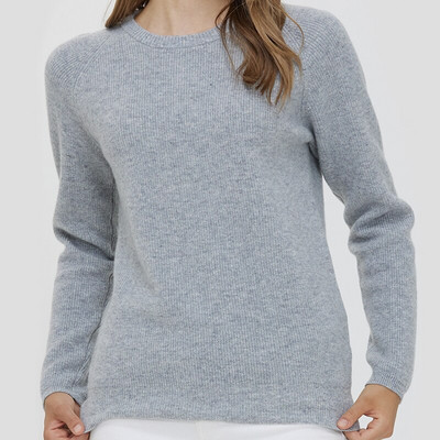 LINY XIN Džemper od kašmira od 100% merino vune Ženski jesenski pulover s okruglim izrezom i punim rukavima Ženska zimska odjeća Pullover Modni pulover