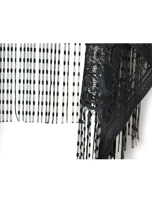 XITAO seksi čipkani kardigan, ženski prsluk, ležerna izdubljena perspektiva, nepravilne dugačke, elegantne korejske majice XWW2841