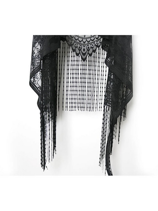 XITAO seksi čipkani kardigan, ženski prsluk, ležerna izdubljena perspektiva, nepravilne dugačke, elegantne korejske majice XWW2841