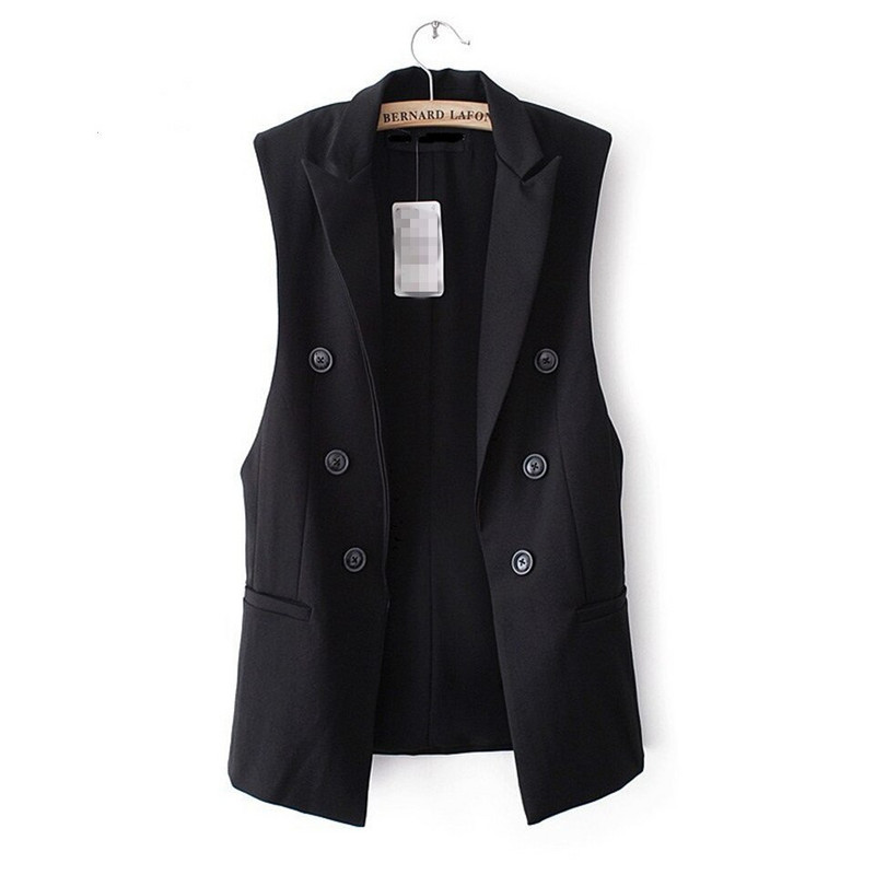 Dugi prsluk Jakna Ženski sako bez rukava Feminino prošiveni prsluci Poznati brend Veste Femme Modni prsluk s gumbima Vanjska odjeća 2022.