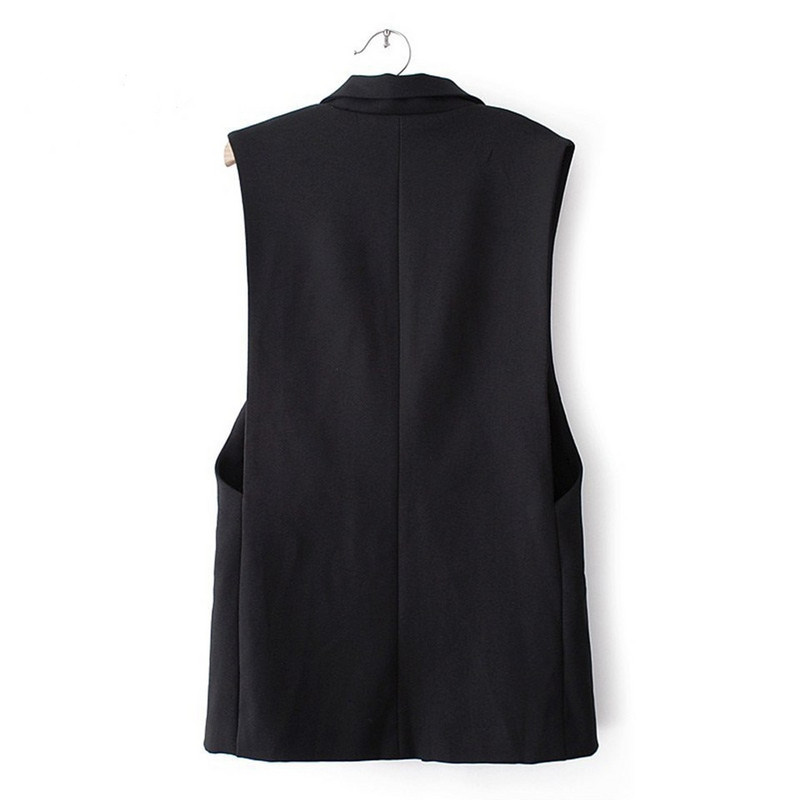 Dugi prsluk Jakna Ženski sako bez rukava Feminino prošiveni prsluci Poznati brend Veste Femme Modni prsluk s gumbima Vanjska odjeća 2022.