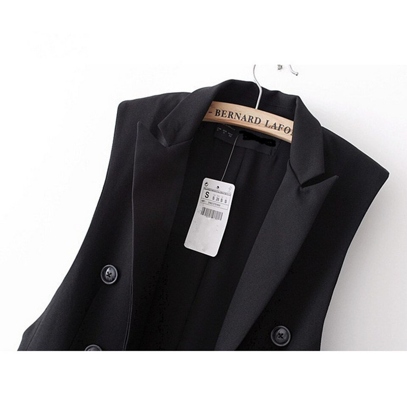 Dugi prsluk Jakna Ženski sako bez rukava Feminino prošiveni prsluci Poznati brend Veste Femme Modni prsluk s gumbima Vanjska odjeća 2022.