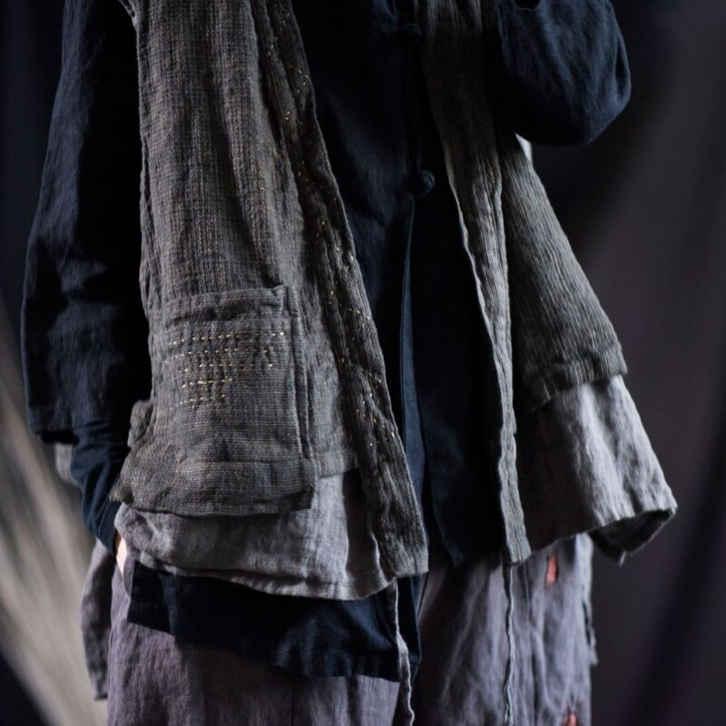 Pamučni laneni prsluci Proljetne dizajnerske majice bez rukava Ženske vintage bluze bez rukava Ležerne nepravilne čipke Lažne dvije prošivene bluze