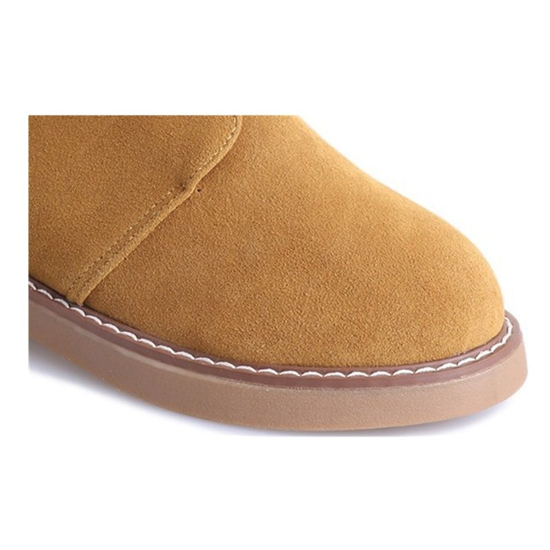 Xiaying Smile Ženske čizme proljeće i jesen ženske cipele modne ženske kožne čizme s četvrtastom petom Cipele na vezanje od nubuka s okruglim vrhom