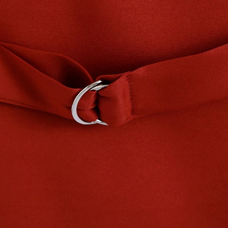 XEASY 2021 sieviešu eleganta sarkana ielas apģērba veste bez piedurknēm, īsa sieviešu retro stila plāna V veida kakla izgriezums, vienrindas ikdienas veste