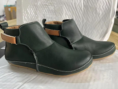 Sieviešu zābaki 2022. gada rudens puszābaki ikdienas sieviešu zābaki, plakani zābaki sievietēm liela izmēra īsi zābaki sieviešu apavi Botas De Mujer