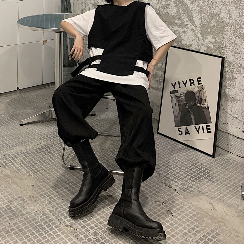 Apgrieztas jakas Sieviešu BF stils Moderns Harajuku Cargo Stilīgs draugs Unisex tīņu ielu apģērbi Populāri sieviešu virsdrēbes