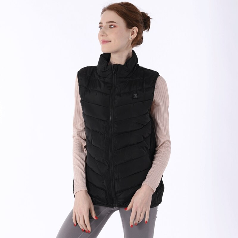 Naiste USB-infrapuna 13 soojendusala Vest jope Talvine elektriline soojendusega vest vest spordiks Matkamiseks Suuremõõtmeline