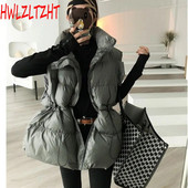 Pamučni prsluk s uzicom Ženski proljeće zima 2022. Nova lagana punjačka jakna dodana punjačka jakna Ženska