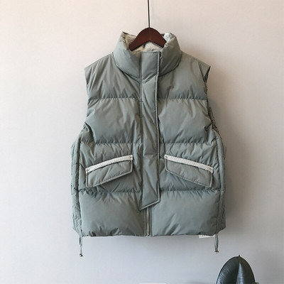 Zimska jakna 2022. Nova uska prugasta okomita kragna Čipkani podebljani pamučni prsluk Ženski prsluk Kaput 3059.