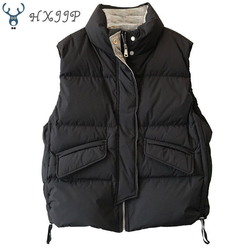 Zimska jakna 2022. Nova uska prugasta okomita kragna Čipkani podebljani pamučni prsluk Ženski prsluk Kaput 3059.