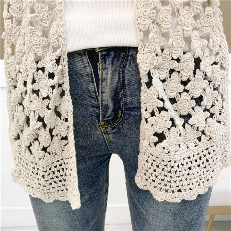 Proljeće ljeto Izdubljeni heklani prsluk bez rukava Ženska modna boemska gornja odjeća otvorenog uboda Chalecos Para Mujer