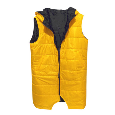 Sieviešu ziemas veste ar kapuci lielizmēra silta ziemas jaka Sieviešu garā veste Parka bez piedurknēm rāvējslēdzēja virsdrēbes veste