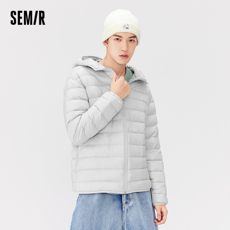 SEMIR viegla dūnu jaka vīriešiem ziemas trīs izturīga jaka ziemas vīriešu 2021. gada jauna dūnu jaka pāra apģērbs