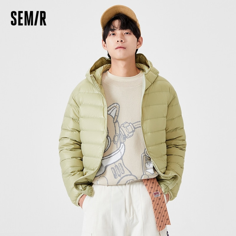 SEMIR viegla dūnu jaka vīriešiem ziemas trīs izturīga jaka ziemas vīriešu 2021. gada jauna dūnu jaka pāra apģērbs