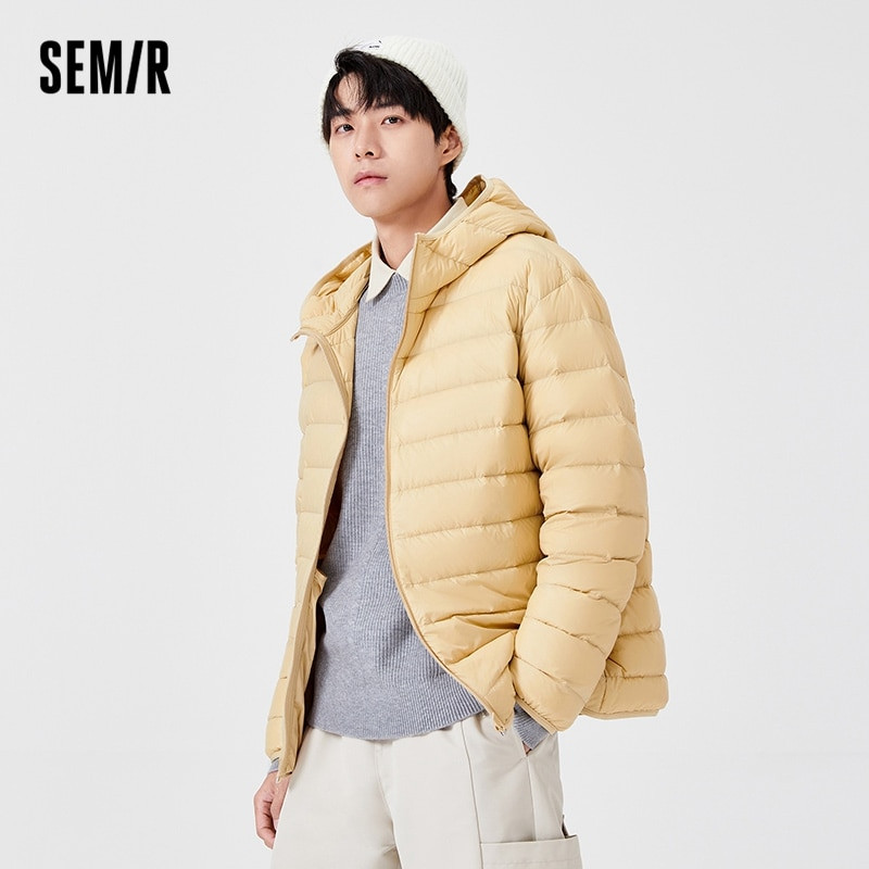 SEMIR viegla dūnu jaka vīriešiem ziemas trīs izturīga jaka ziemas vīriešu 2021. gada jauna dūnu jaka pāra apģērbs