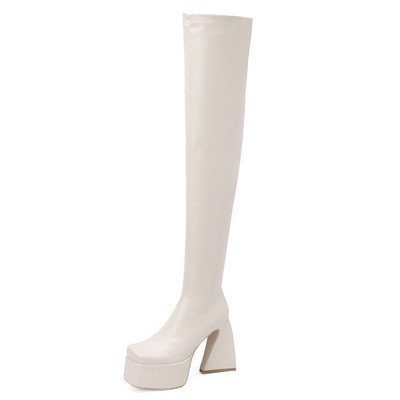 KarinLuna Dropship Platform ψηλοτάκουνα γυναικεία μποτάκια 2022 ολοκαίνουργια χειμερινή μόδα Γυναικεία γυναικεία παπούτσια Μπότες μεγάλο μέγεθος 43