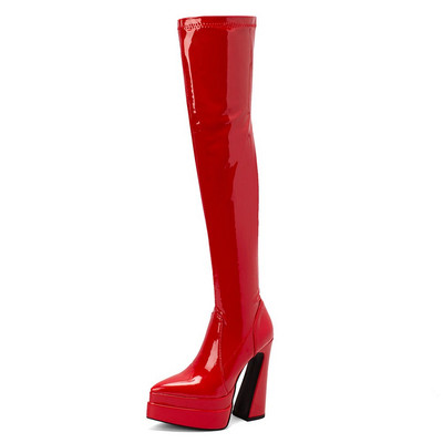 KarinLuna Dropship Platform ψηλοτάκουνα γυναικεία μποτάκια 2022 ολοκαίνουργια χειμερινή μόδα Γυναικεία γυναικεία παπούτσια Μπότες μεγάλο μέγεθος 43