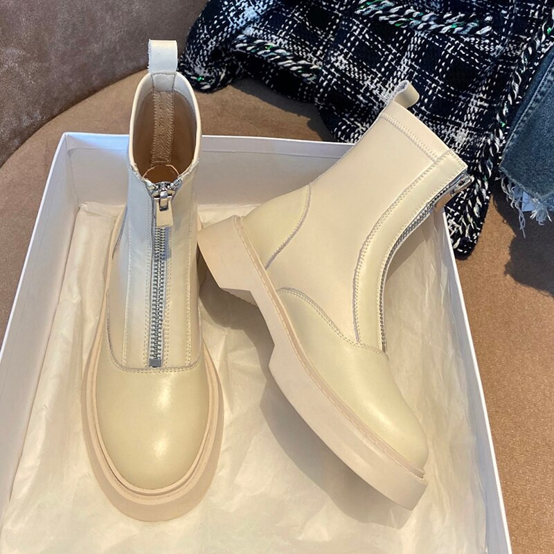 Ženske čizme  Zimske plus ženske cipele od baršuna Modne ženske prozračne čizme  s prednjim zatvaračem Lagano crne čizme