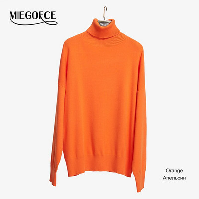 MIEGOFCE 2022 Νέο Φθινοπωρινό Γυναικείο Πουλόβερ Ζεστό Άνετο Πλεκτό Πλεκτό Γυναικείο Μακρυμάνικο Πλεκτό Μπλουζάκι AW100