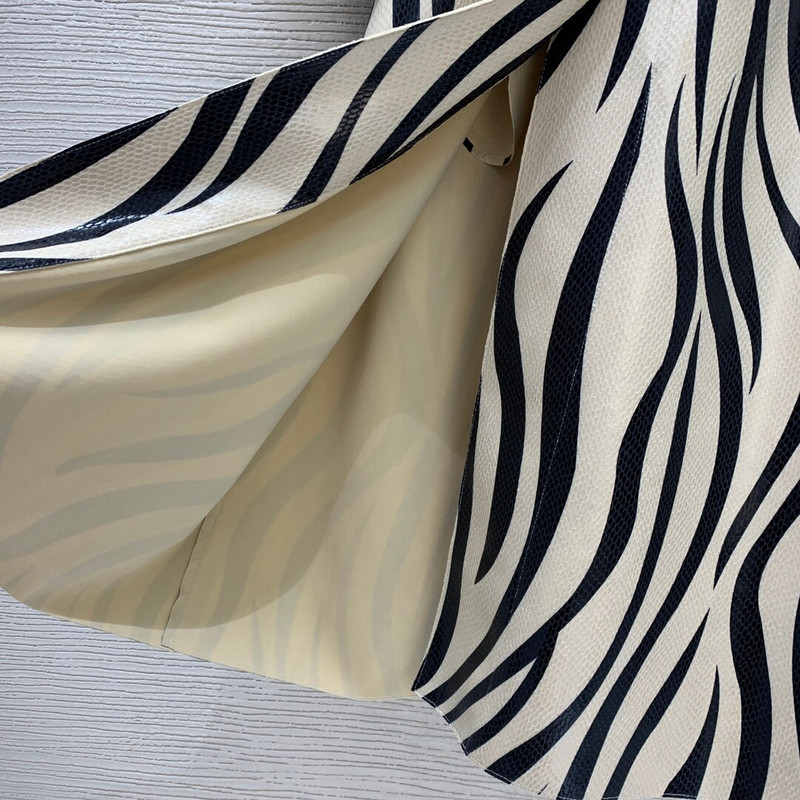 Luksuzni ženski kaputi od zmijske kože sa zebrastim uzorkom, dizajneri gornje odjeće poznatih međunarodnih marki Visokokvalitetni modni kaputi